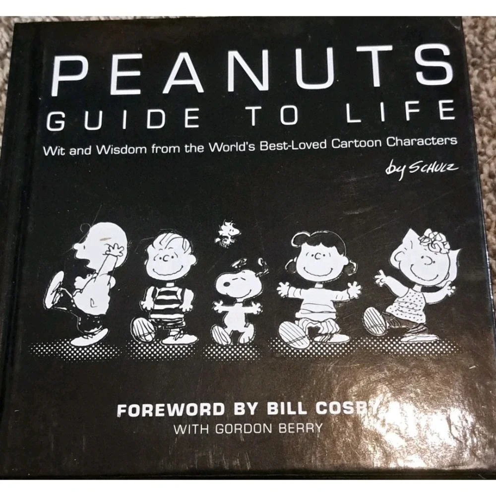 Peanuts Guide to‎ Life Black Hardcover Charles Schulz Hallmark Gift Books